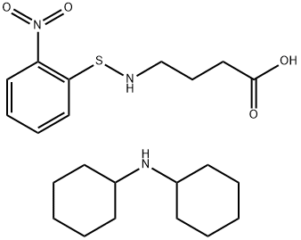 N-O-NITROPHENYLSULFENYL-GAMMA-AMINOBUTYRIC ACID DI(CYCLOHEXYL)AMMONIUM SALT, 104809-33-8, 结构式