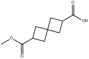 spiro[3.3]heptane-2,6-dicarboxylic acid monomethyl ester Struktur
