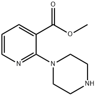 2-(1-Piperazinyl)-3-pyridinecarboxylic acid methyl ester, 104813-92-5, 结构式