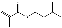 (Z)-2-甲基-2-丁烯酸异戊酯,10482-55-0,结构式