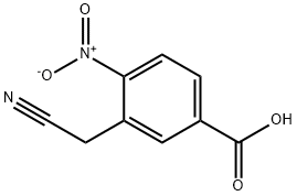 5-羧基-2-硝基苯乙腈, 104825-21-0, 结构式