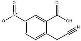 2-(氰甲基)-5-硝基苯甲酸, 104825-25-4, 结构式