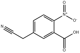 Benzoic acid, 5-(cyanomethyl)-2-nitro- (9CI) 结构式