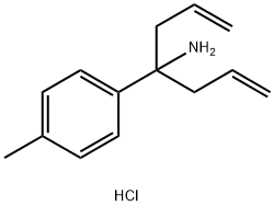 4-(4-METHYLPHENYL)HEPTA-1,6-DIEN-4-AMINIUM CHLORIDE Struktur