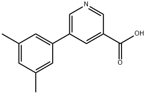 5-(3,5-DiMethylphenyl)nicotinic acid Struktur