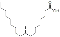9-iodooctadecanoic acid Struktur