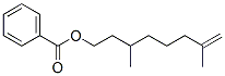 (-)-3,7-DIMETHYLOCT-7-ENYL BENZOATE, 10486-12-1, 结构式