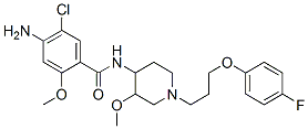 4-AMINO-5-CHLORO-N-{1-[3-(4-FLUOROPHENOXY)PROPYL]-3-METHOXY-4-PIPERIDYL}-2-METHOXYBENZAMIDE Structure