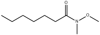 N-メトキシ-N-メチルヘプタンアミド 化学構造式