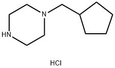 1-(cyclopentylmethyl)piperazine dihydrochloride 化学構造式