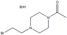 1-[4-(2-溴乙基)-1-	哌嗪]乙酮氢溴酸盐, 1048664-14-7, 结构式