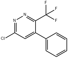 6-chloro-4-phenyl-3-(trifluoroMethyl)pyridazine 化学構造式
