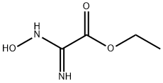 エチル (N'-ヒドロキシカルバムイミドイル)ホルメート 化学構造式