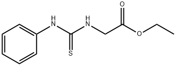 (苯胺基硫代羰基)氨基]乙酸乙酯 结构式