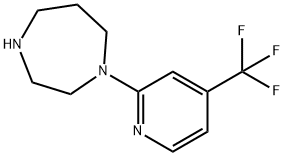 1-[4-(TRIFLUOROMETHYL)PYRID-2-YL]-1,4-DIAZEPANE Struktur