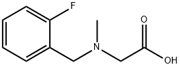 N-(2-氟苄基)-N-甲基甘氨酸 结构式