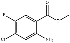 2-氨基-4-氯-5-氟苯甲酸甲酯, 104901-79-3, 结构式
