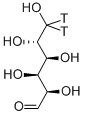 D-GLUCOSE-[6-3H(N)] Structure