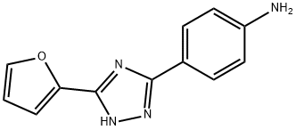 {4-[5-(2-FURYL)-1H-1,2,4-TRIAZOL-3-YL]PHENYL}AMINE 结构式