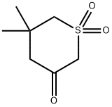 二氢-5,5-二甲基-2H-硫基吡喃-3(4H)-酮-1,1-二氧化物 结构式