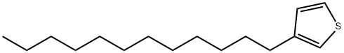 3-ドデシルチオフェン 化学構造式