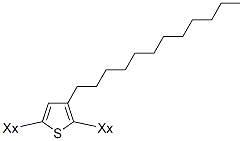 聚(3-十二烷基噻吩-2,5-二基) 结构式