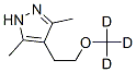 1H-Pyrazole,  4-[2-(methoxy-d3)ethyl]-3,5-dimethyl-  (9CI) Struktur