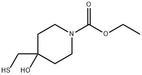 TERT-BUTYL 4-HYDROXY-4-(MERCAPTOMETHYL)PIPERIDINE-1-CARBOXYLATE,104940-48-9,结构式