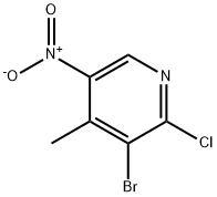3-Bromo-2-chloro-4-methyl-5-nitropyridine Struktur