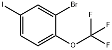 2-Bromo-4-iodophenyl trifluoromethyl ether, 2-Bromo-4-iodo-alpha,alpha,alpha-trifluoroanisole Struktur