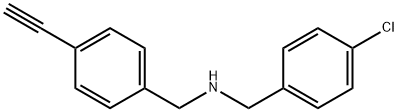 4-氯-N-[(4-乙炔基苯基)甲基]苯甲胺,1049809-94-0,结构式