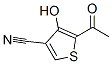 3-Thiophenecarbonitrile, 5-acetyl-4-hydroxy- (9CI) Struktur