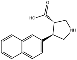 (3S,4R)-4-(NAPHTHALEN-2-YL)PYRROLIDINE-3-CARBOXYLIC ACID|(3S,4R)-4-(萘-2-基)吡咯烷-3-羧酸