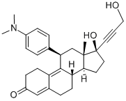 22-羟基米非司酮,105012-15-5,结构式