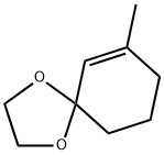 1,4-Dioxaspiro[4.5]dec-6-ene,  7-methyl- 化学構造式