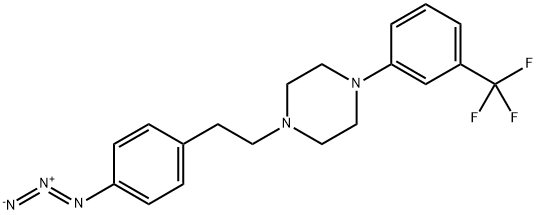 1-(2-(4-Azidophenyl)ethyl)-4-(3-trifluoromethylphenyl)piperazine 结构式