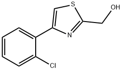 (4-(2-氯苯基)噻唑-2-基)甲醇,1050507-07-7,结构式