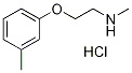 N-Methyl-2-(3-methylphenoxy)-1-ethanaminehydrochloride 化学構造式