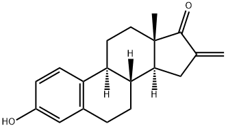16-methylene estrone Struktur
