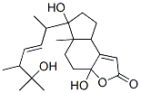 3a,4,5,5a,6,7,8,8a-Octahydro-3a,6-dihydroxy-6-(5-hydroxy-1,4,5-trimethyl-2-hexenyl)-5a-methyl-2H-indeno[5,4-b]furan-2-one Struktur