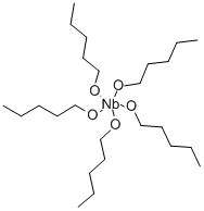 戊醇铌, 99% (METALS BASIS), 105091-67-6, 结构式