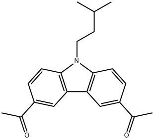3,6-Diacetyl-9-isopentyl-9H-carbazole 结构式