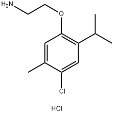 2-(4-氯-5-甲基-2-丙-2-基-苯氧基)乙胺盐酸盐, 1051368-66-1, 结构式