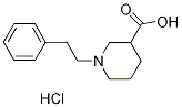 1-(2-phenylethyl)piperidine-3-carboxylic acid hydrochloride Structure