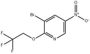 3-溴-5-硝基-2-(2,2,2-三氟-乙氧基)-吡啶 结构式