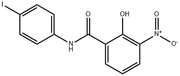 2-羟基-N-(4-碘苯基)-3-硝基-苯甲酰胺,10515-48-7,结构式