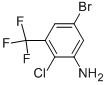 5-BROMO-2-CHLORO-3-TRIFLUOROMETHYLANILINE Struktur