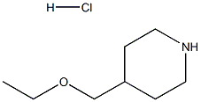 4-乙氧基甲基哌啶盐酸盐 结构式