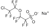2-(2-CHLORO-1,1,2,2-TETRAFLUOROETHOXY)-1,1,2,2-TETRAFLUORO-ETHANESULFONIC ACID, SODIUM SALT 结构式