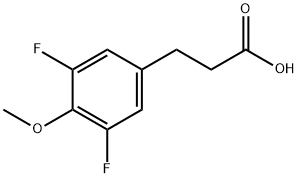 3-(3,5-DIFLUORO-4-METHOXYPHENYL)PROPIONIC ACID, 105219-44-1, 结构式